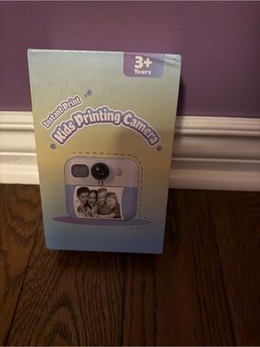 Kids Instant Print Printing Camera - Purple and White